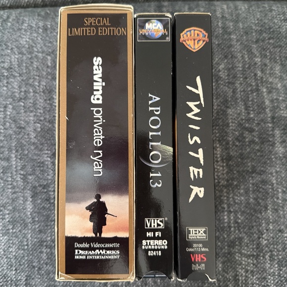 Saving Private Ryan, Apollo 13, Twister VHS Set - Picture 3 of 8